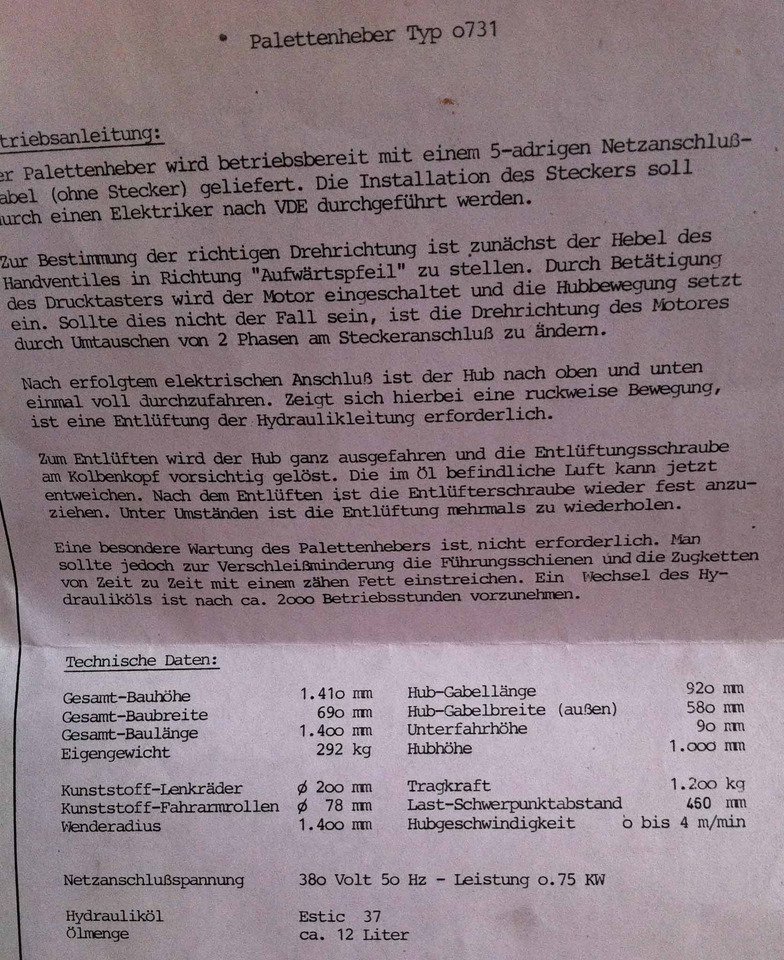 Two electric pallet lifters Butler 1200 - Låglyftar: bild 4 Two electric pallet lifters Butler 1200 - Låglyftar: bild 4