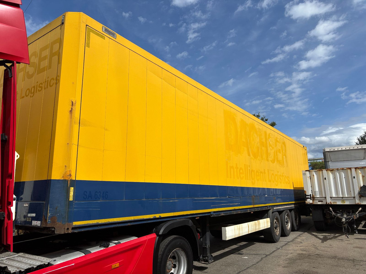 Krone SD Textilkoffer/Luft/Scheibe - Skåp semitrailer: bild 1 Krone SD Textilkoffer/Luft/Scheibe - Skåp semitrailer: bild 1