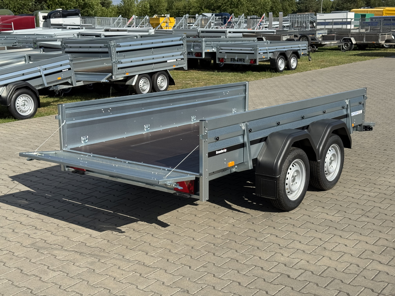 Ny Flaksläp BRENDERUP 2300 STUB - przyczepa skrzyniowa 2 osie / 302 x 150 cm / 750 kg: bild 11
