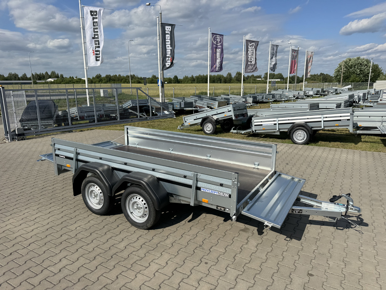 Ny Flaksläp BRENDERUP 2300 STUB - przyczepa skrzyniowa 2 osie / 302 x 150 cm / 750 kg: bild 12