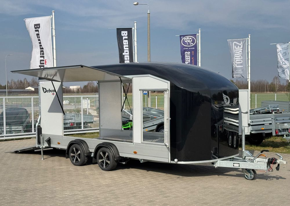 DEBON C1000 - kryta laweta | 490 x 202 cm / 3500kg / felgi ALU / wciągarka elektryczna - Biltransportsläp: bild 1 DEBON C1000 - kryta laweta | 490 x 202 cm / 3500kg / felgi ALU / wciągarka elektryczna - Biltransportsläp: bild 1