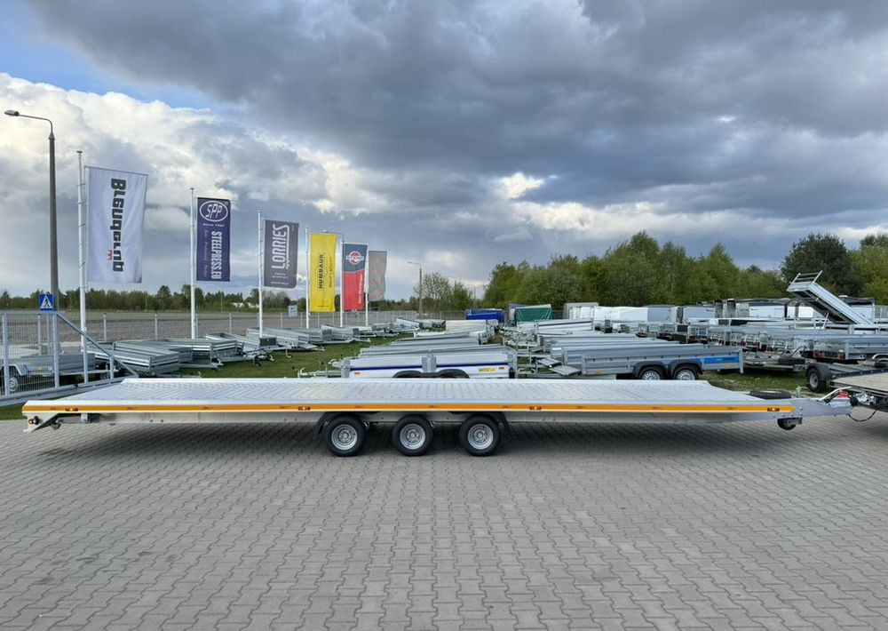 GROMEX laweta aluminiowa | 850x210cm | DMC 3500kg | platforma na 2 auta | 3 osie AL-KO | OŚWIETLENIE LED - Biltransportsläp: bild 2 GROMEX laweta aluminiowa | 850x210cm | DMC 3500kg | platforma na 2 auta | 3 osie AL-KO | OŚWIETLENIE LED - Biltransportsläp: bild 2