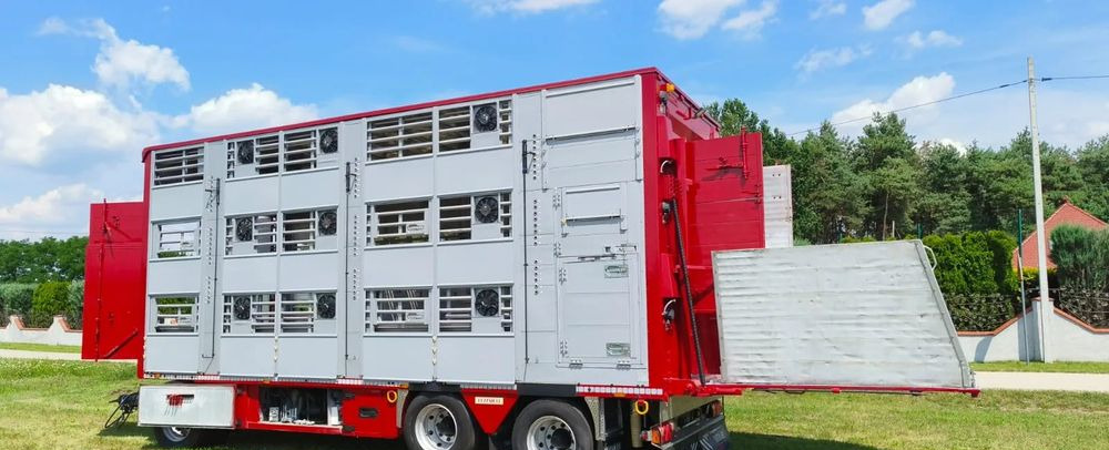 Pezzaioli RBA 32/TRZYOSIOWA PRZYCZEPA-2XBYDŁO,3X TRZODA/HYDRAULICZNIE PODNOSZONY DACH I PODŁOGI / OŚ ŚRODKOWA PODNOSZONA - Djursläp: bild 2 Pezzaioli RBA 32/TRZYOSIOWA PRZYCZEPA-2XBYDŁO,3X TRZODA/HYDRAULICZNIE PODNOSZONY DACH I PODŁOGI / OŚ ŚRODKOWA PODNOSZONA - Djursläp: bild 2