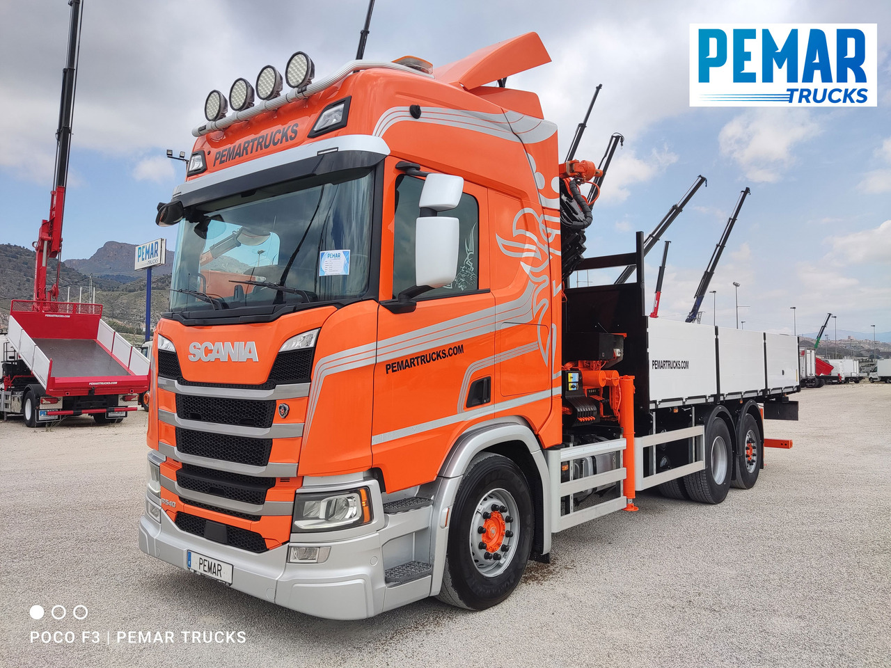 SCANIA R 540 6X2 GRUA CAJA FIJA - Flakbil, Kranbil: bild 2 SCANIA R 540 6X2 GRUA CAJA FIJA - Flakbil, Kranbil: bild 2