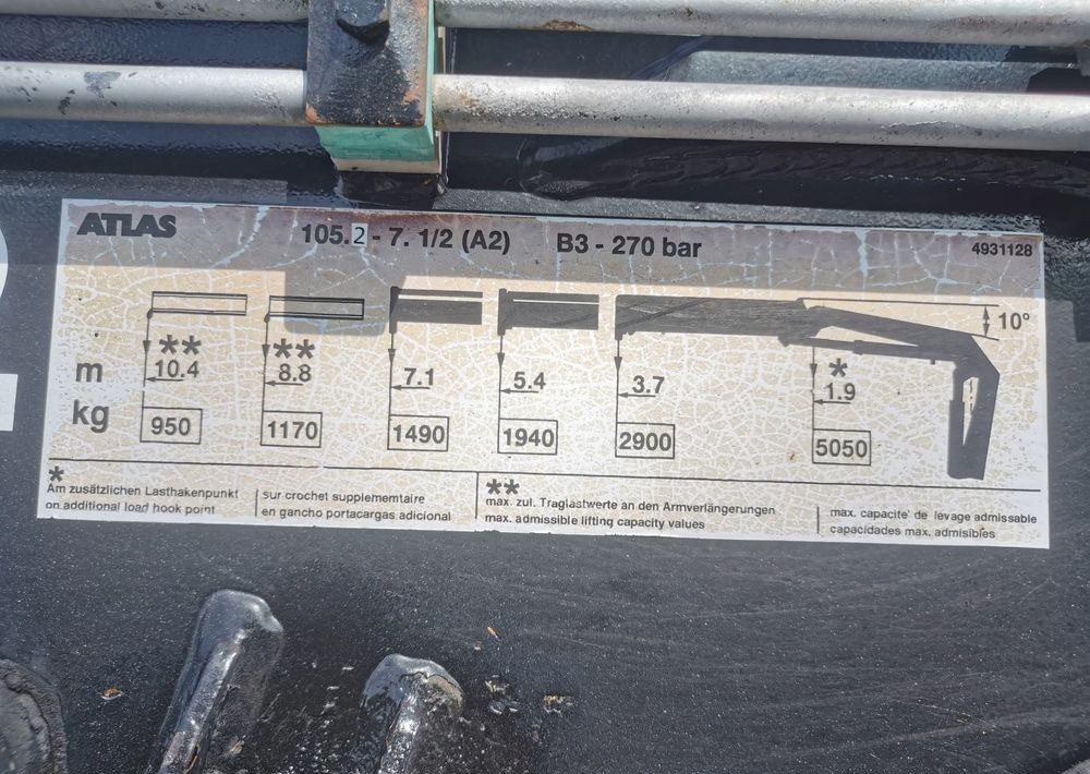 Leasa Mercedes-Benz Atego 1823 żuraw HDS Atlas 105.2 koła 315/80R22,5 Mercedes-Benz Atego 1823 żuraw HDS Atlas 105.2 koła 315/80R22,5: bild 13 Leasa Mercedes-Benz Atego 1823 żuraw HDS Atlas 105.2 koła 315/80R22,5 Mercedes-Benz Atego 1823 żuraw HDS Atlas 105.2 koła 315/80R22,5: bild 13