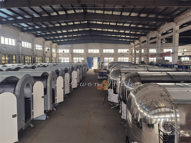 Ny Försäljningsvagn för transportering livsmedel YOWON European standard food trailer with CE certificate: bild 7