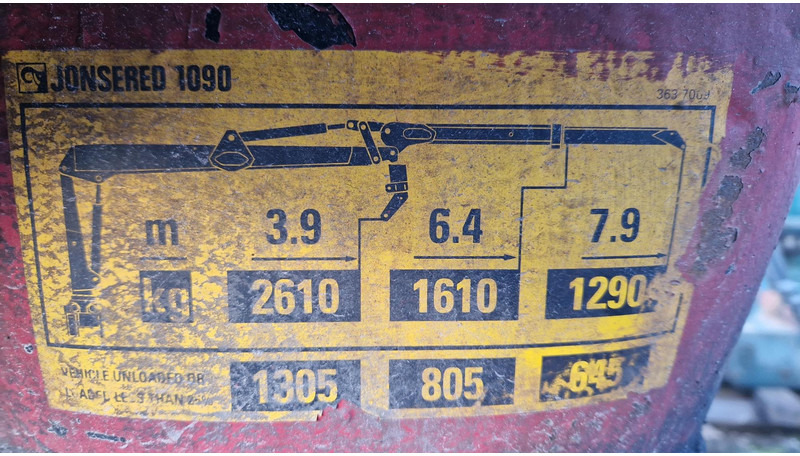 Lastbilskran för Lastbil Jonsered 1090: bild 9