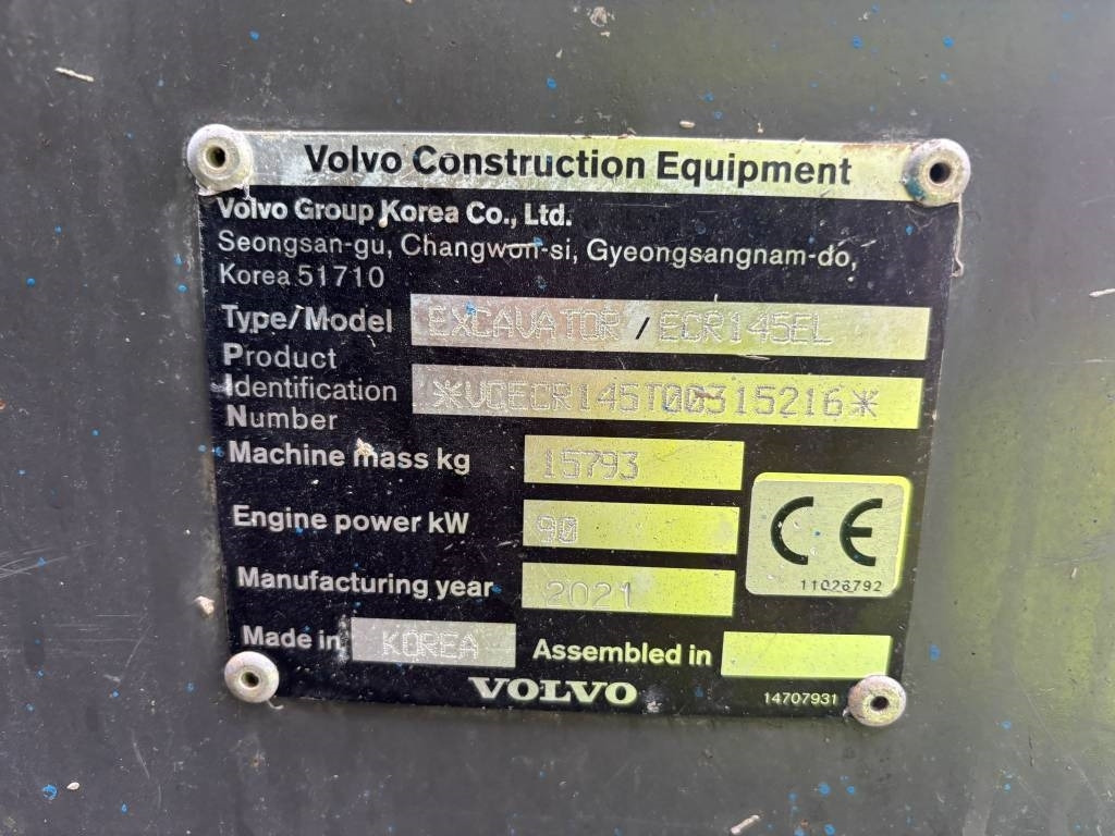Volvo ECR 145 EL (Under Preparation)  - Bandgrävare: bild 2 Volvo ECR 145 EL (Under Preparation)  - Bandgrävare: bild 2