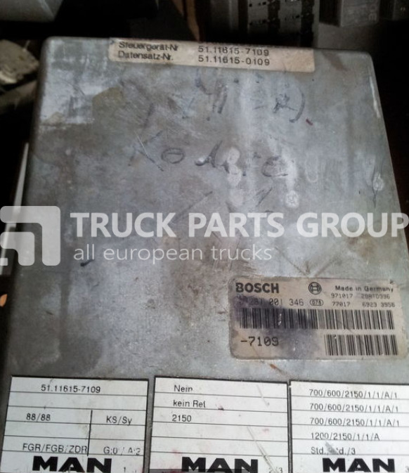 MAN ECU EDC, engine control unit 4 series , L2000, 51116167173, 5111 control unit - Kontrollenhet för Lastbil: bild 5 MAN ECU EDC, engine control unit 4 series , L2000, 51116167173, 5111 control unit - Kontrollenhet för Lastbil: bild 5