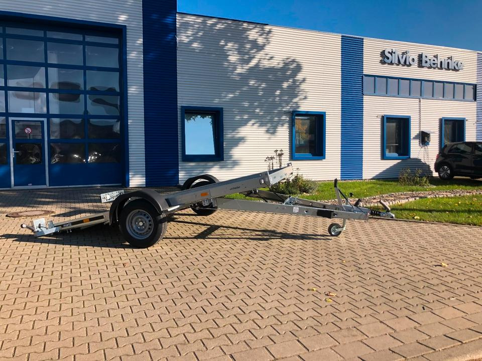 Martz Anhänger / Tieflader 1163Kg Nutzlast mit Knickdeichsel zum Kippen 3250x1850mm *INKL.19% MWST* - MC-släp: bild 1 Martz Anhänger / Tieflader 1163Kg Nutzlast mit Knickdeichsel zum Kippen 3250x1850mm *INKL.19% MWST* - MC-släp: bild 1