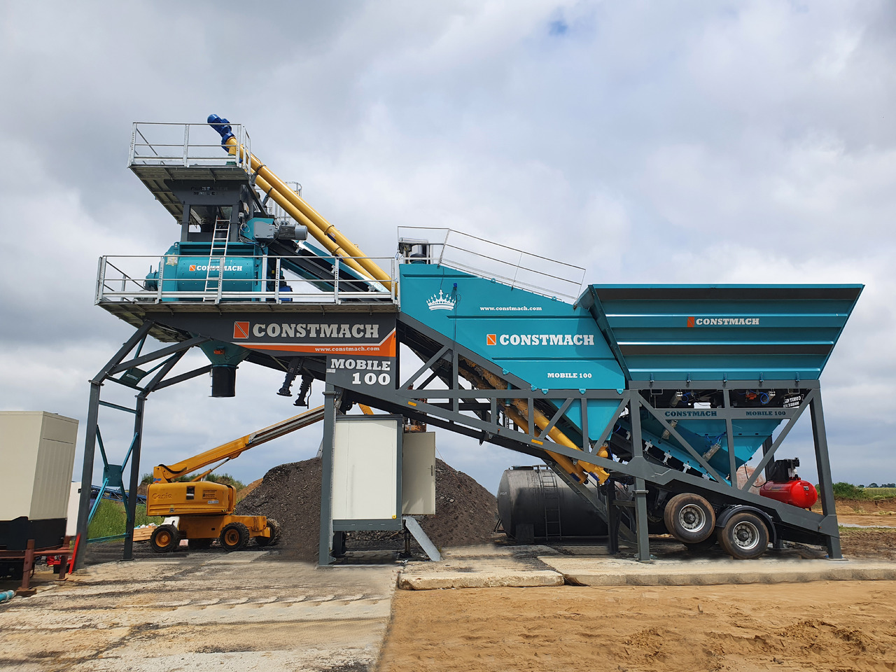 Constmach 100 m³/h Mobile Concrete Batching Plant - Betongfabrik: bild 5 Constmach 100 m³/h Mobile Concrete Batching Plant - Betongfabrik: bild 5