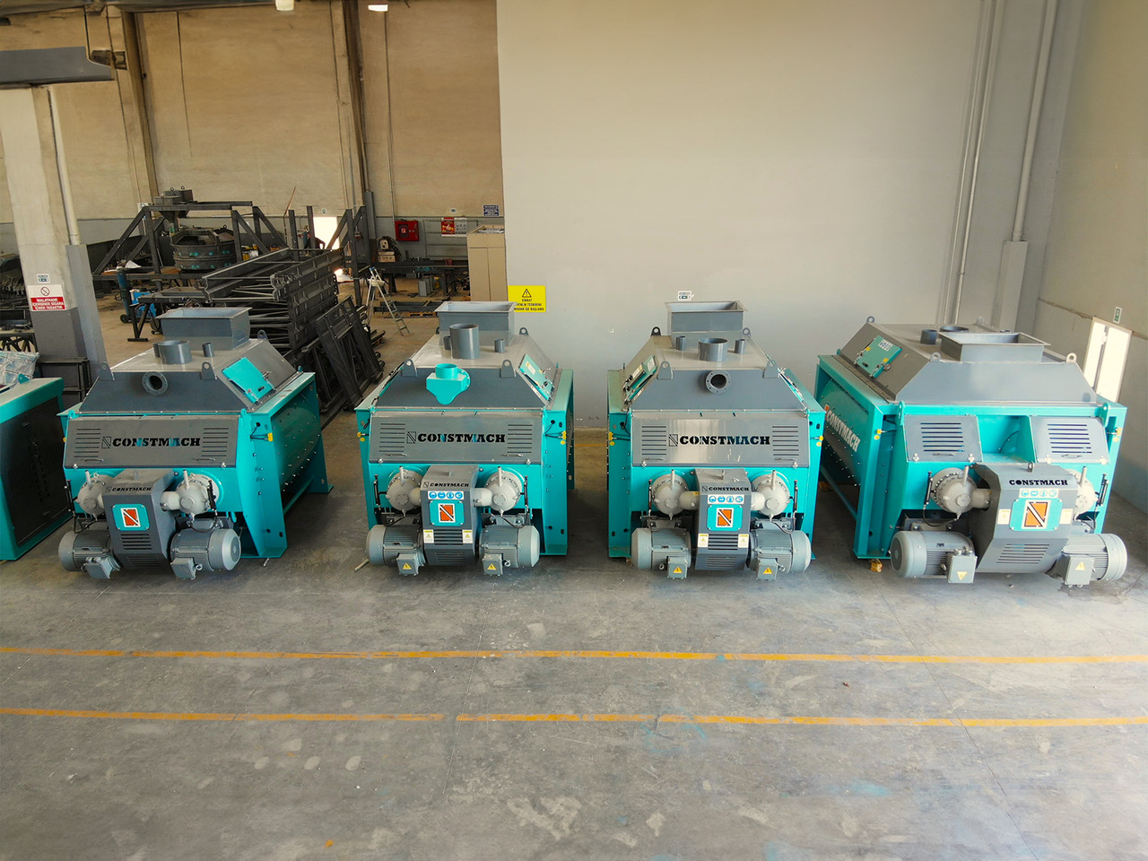 Constmach Doppelwellen-Betonmischer (Paddelmischer) - Betongblandare: bild 4 Constmach Doppelwellen-Betonmischer (Paddelmischer) - Betongblandare: bild 4