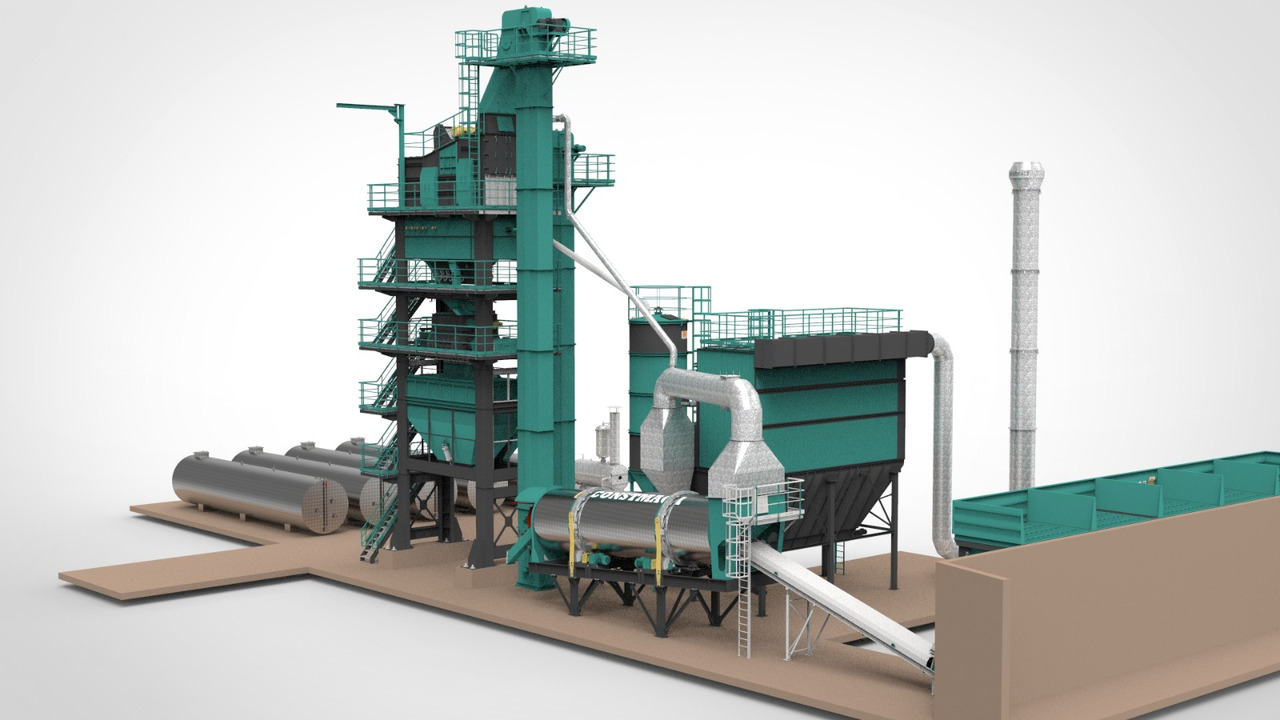 Constmach Stationary Asphalt Plant Delivered in Stock 2 Year Warranty - Asfaltverk: bild 2 Constmach Stationary Asphalt Plant Delivered in Stock 2 Year Warranty - Asfaltverk: bild 2