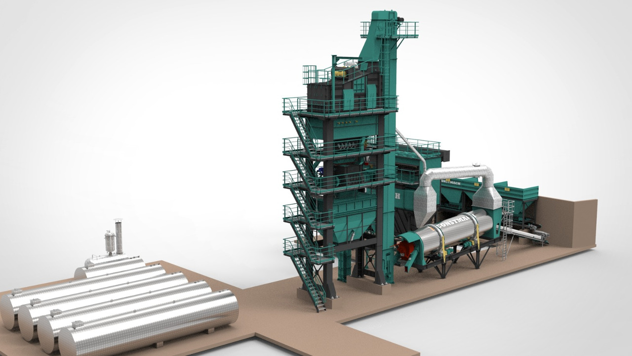 Constmach Stationary Asphalt Plant Delivered in Stock 2 Year Warranty - Asfaltverk: bild 3 Constmach Stationary Asphalt Plant Delivered in Stock 2 Year Warranty - Asfaltverk: bild 3