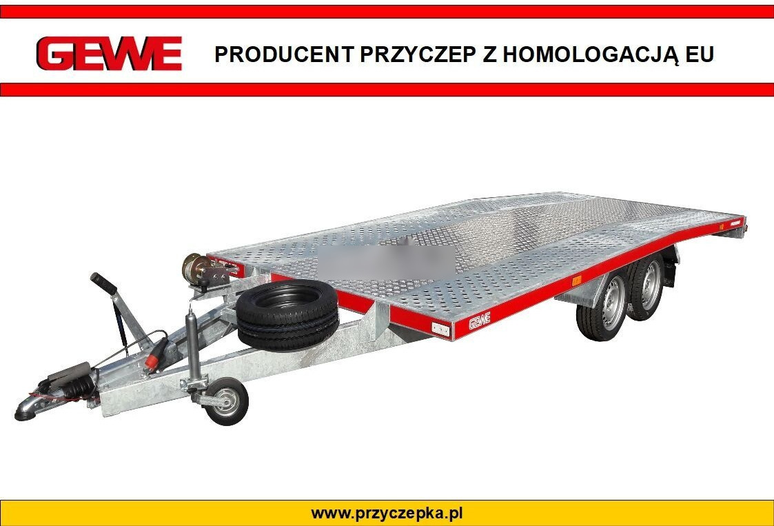 Gewe Laweta L3500 D/1 - 4x2,1 m - super wytrzymała - Biltransportsläp: bild 1 Gewe Laweta L3500 D/1 - 4x2,1 m - super wytrzymała - Biltransportsläp: bild 1