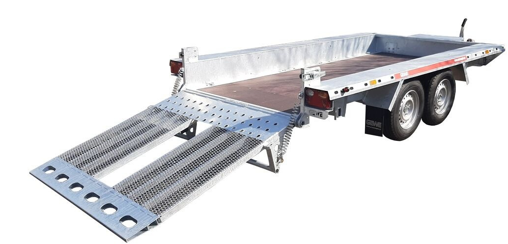 Gewe P3500 E/1 Przyczepa pod minikoparkę 3,5x1,6m SUPER MOCNA! - Maskinsläp: bild 4 Gewe P3500 E/1 Przyczepa pod minikoparkę 3,5x1,6m SUPER MOCNA! - Maskinsläp: bild 4