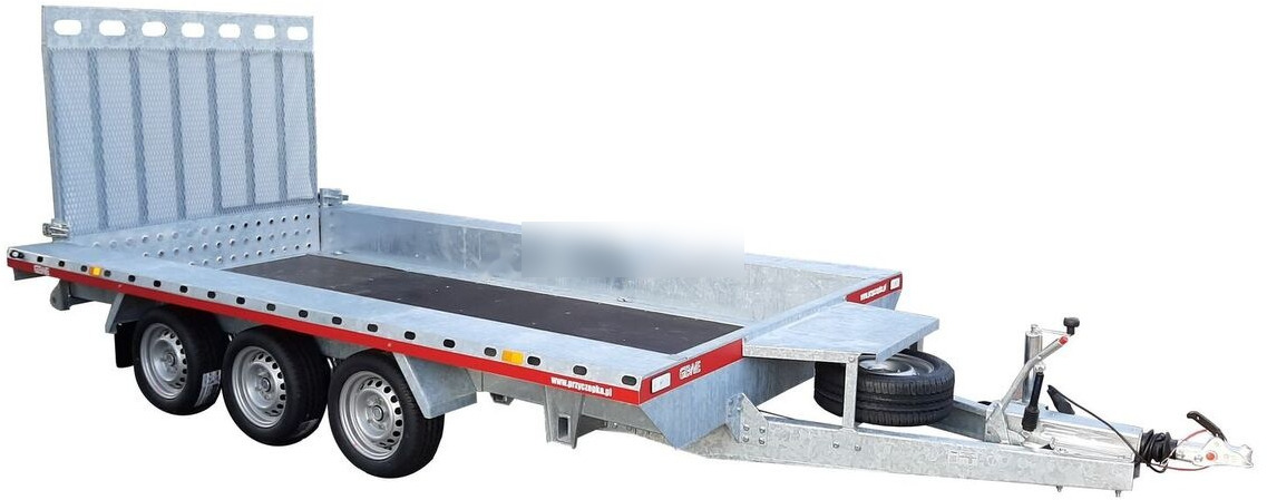 Gewe Przyczepa pod minikoparkę 4x1,8m - 3osiowa, B3500 E/1 - Maskinsläp: bild 2 Gewe Przyczepa pod minikoparkę 4x1,8m - 3osiowa, B3500 E/1 - Maskinsläp: bild 2