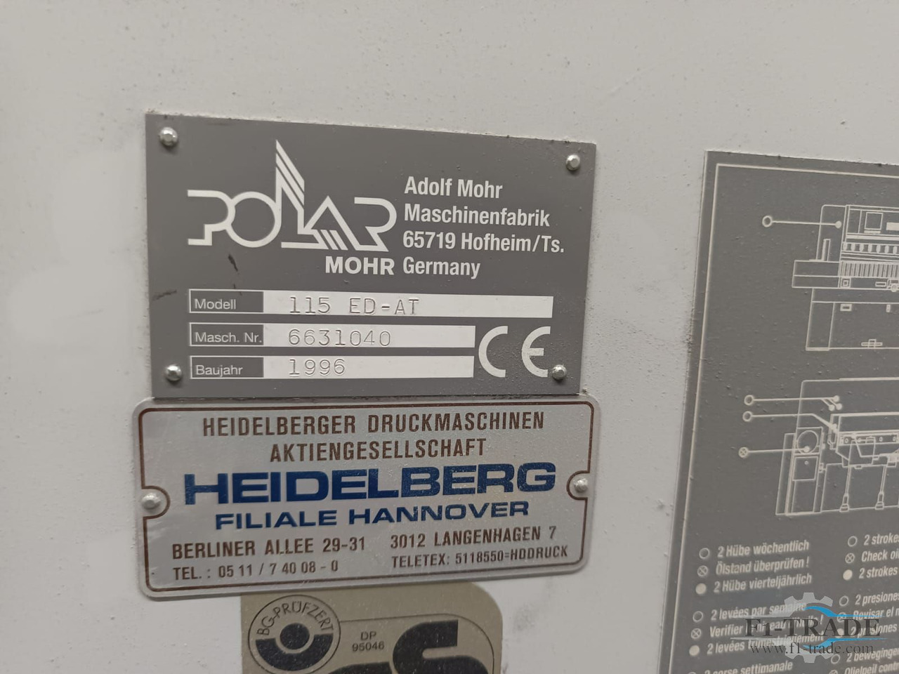 Polar 115 ED-AT - Pappersskärmaskin: bild 3 Polar 115 ED-AT - Pappersskärmaskin: bild 3