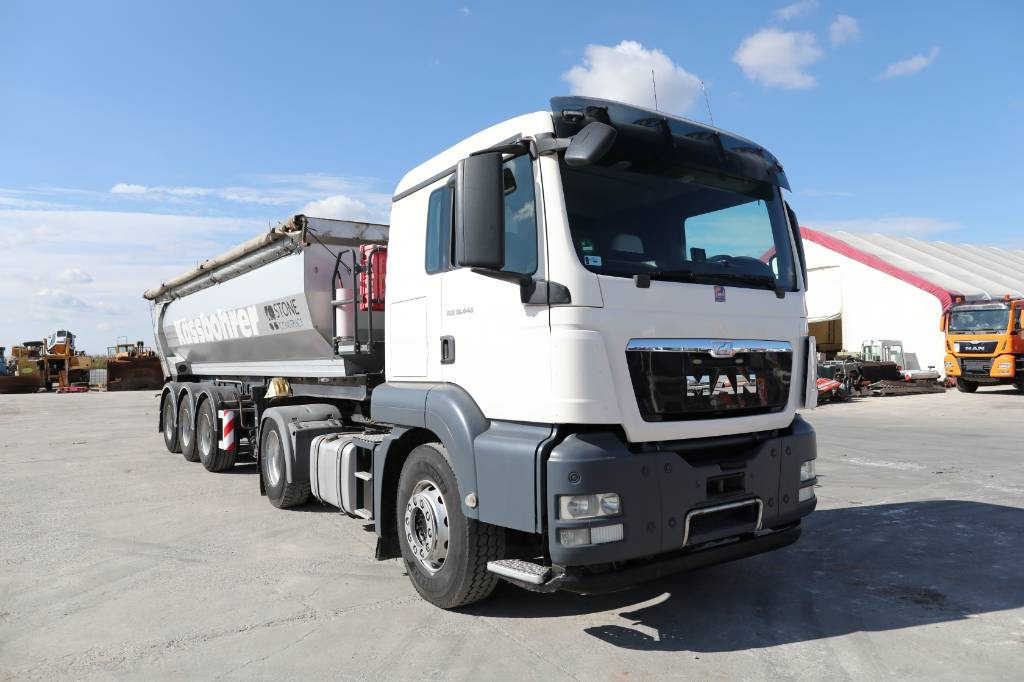MAN TGS 18.440 4x2 BLS-TS Truck + Kässbohrer DL 3 Tipp  - Dragbil: bild 1 MAN TGS 18.440 4x2 BLS-TS Truck + Kässbohrer DL 3 Tipp  - Dragbil: bild 1