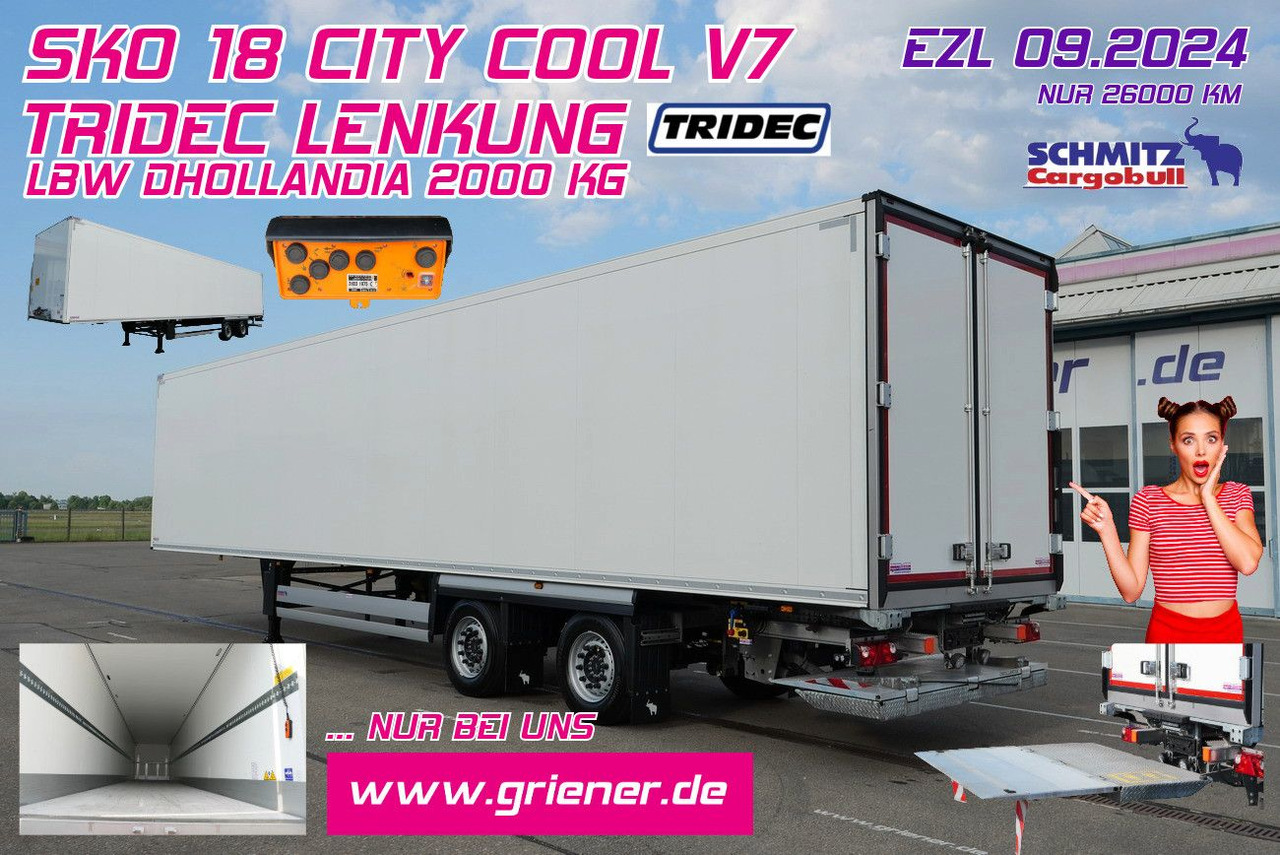 Schmitz Cargobull SKO 18/ LZG CITY /COOL V7 LBW /TRIDEC /FP 45 - Skåp semitrailer: bild 1 Schmitz Cargobull SKO 18/ LZG CITY /COOL V7 LBW /TRIDEC /FP 45 - Skåp semitrailer: bild 1