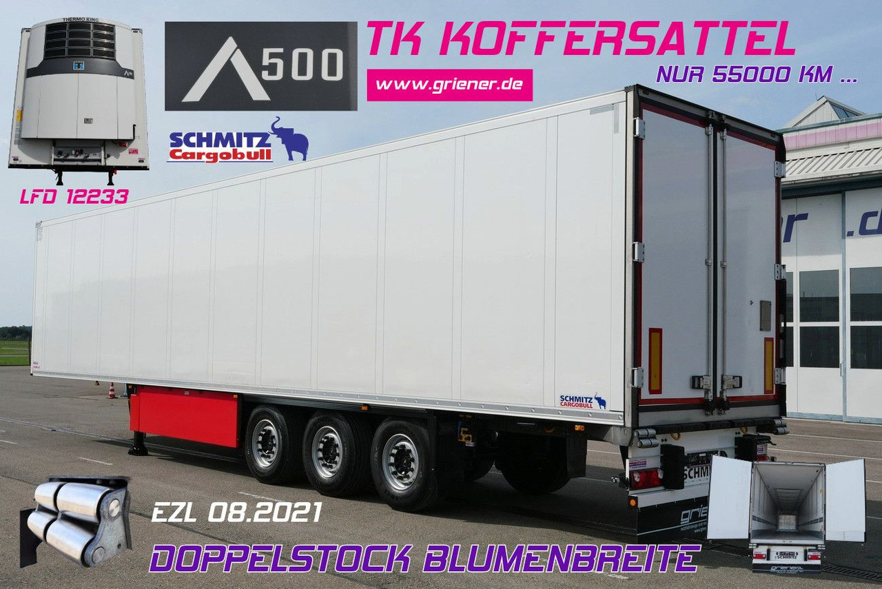 Schmitz Cargobull SKO 24/DOPPELSTOCK BLUMEN TK A500 DRP FP 45 - Kyl/ Frys semitrailer: bild 1 Schmitz Cargobull SKO 24/DOPPELSTOCK BLUMEN TK A500 DRP FP 45 - Kyl/ Frys semitrailer: bild 1
