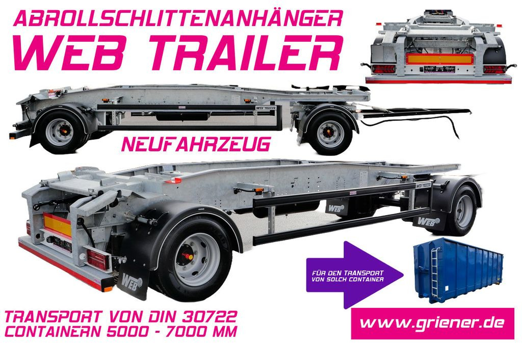 Web-Trailer ARA 18/ DIN 30722 / 5000 - 7000 mm/19,5 VERZINKT Web-Trailer ARA 18/ DIN 30722 / 5000 - 7000 mm/19,5 VERZINKT - Lastväxlarsläp/ Liftdumpersläp: bild 1 Web-Trailer ARA 18/ DIN 30722 / 5000 - 7000 mm/19,5 VERZINKT Web-Trailer ARA 18/ DIN 30722 / 5000 - 7000 mm/19,5 VERZINKT - Lastväxlarsläp/ Liftdumpersläp: bild 1