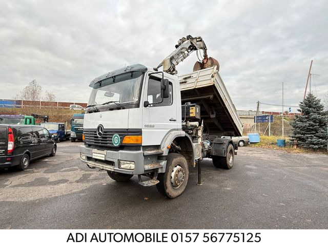 Mercedes-Benz Atego 1828 4x4 Kipper-Kran Atlas - Tippbil lastbil, Kranbil: bild 1 Mercedes-Benz Atego 1828 4x4 Kipper-Kran Atlas - Tippbil lastbil, Kranbil: bild 1