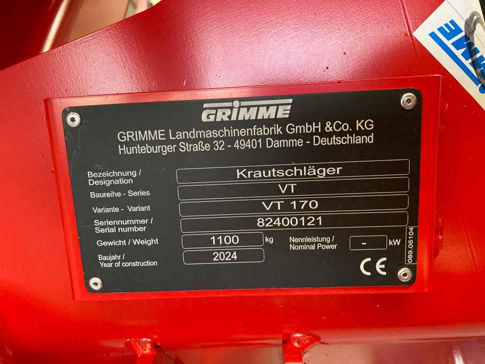 Grimme VT 170 - Blastkross: bild 2 Grimme VT 170 - Blastkross: bild 2