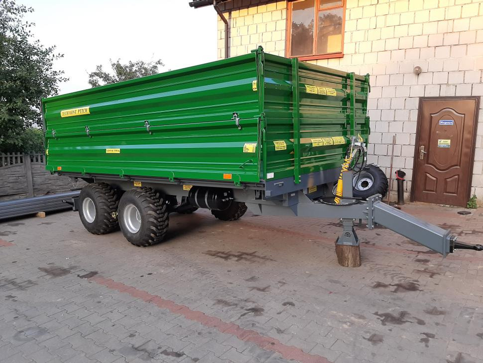 Techmont Anhänger / Trailer / Remorque / Rimorchio / Прицеп двухосный тандем / Przyczepa tandem PTTCW 310 10 t - Tippvagn för lantbruk: bild 3 Techmont Anhänger / Trailer / Remorque / Rimorchio / Прицеп двухосный тандем / Przyczepa tandem PTTCW 310 10 t - Tippvagn för lantbruk: bild 3
