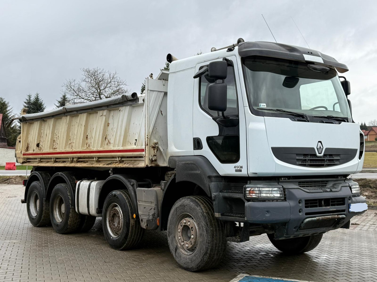 RENAULT KERAX 450 DXI / WYWROTKA / 8X4 / 3 STRONNA / MEILLER / EURO 5 - Tippbil lastbil: bild 1 RENAULT KERAX 450 DXI / WYWROTKA / 8X4 / 3 STRONNA / MEILLER / EURO 5 - Tippbil lastbil: bild 1