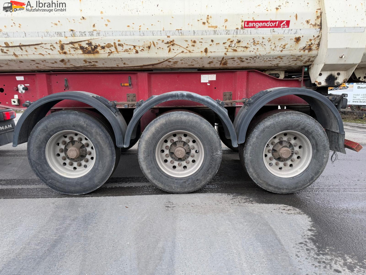 Langendorf SKS-HS 24/30 Hardox | Stahlmulde | 26m³ | Scheibenbremse | Lift-Achse - Tippbil semitrailer: bild 2 Langendorf SKS-HS 24/30 Hardox | Stahlmulde | 26m³ | Scheibenbremse | Lift-Achse - Tippbil semitrailer: bild 2