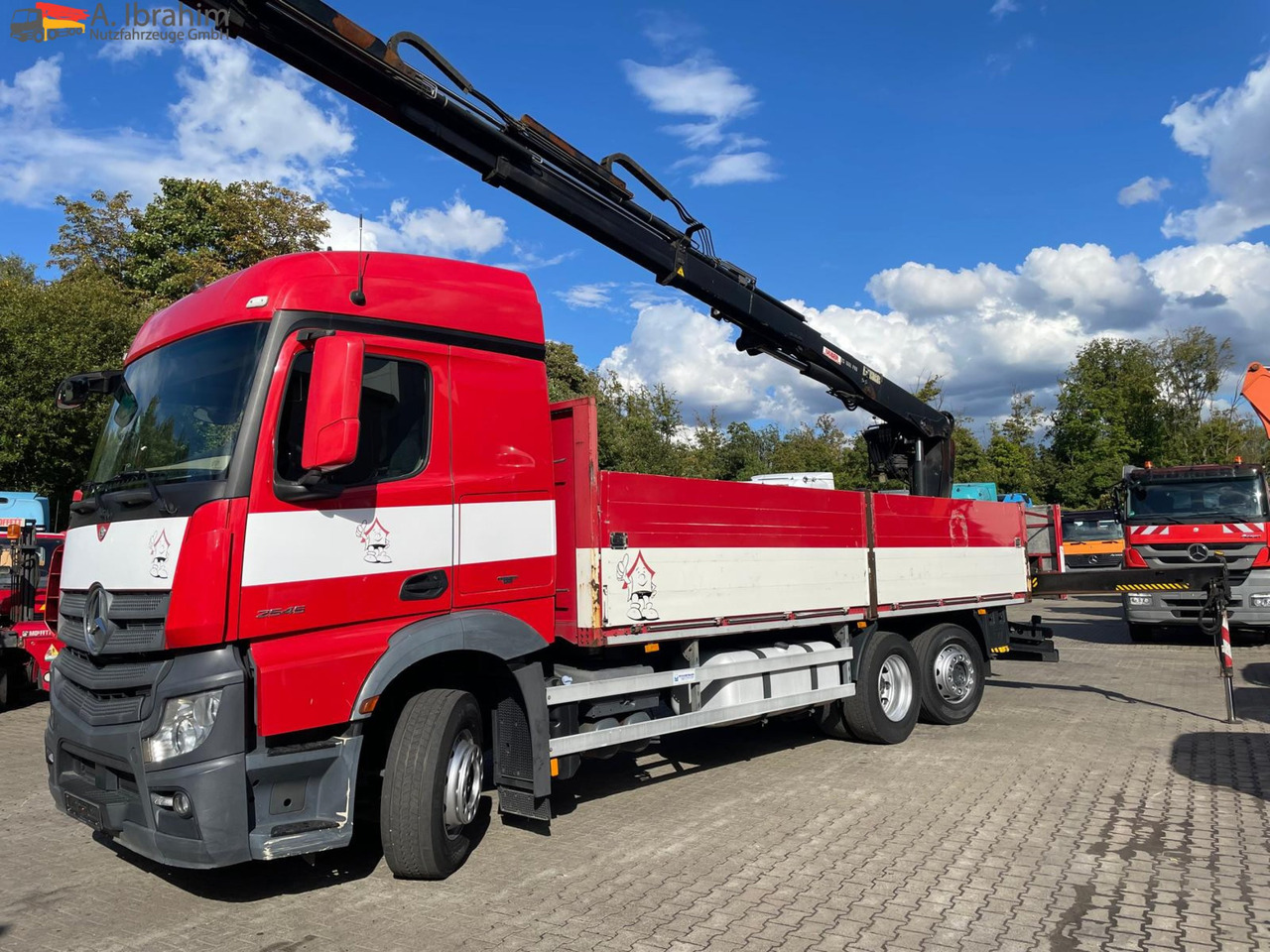 Flakbil, Kranbil Mercedes-Benz Actros 2545 6x2 Pritsche Kran HIAB 166: bild 9 Flakbil, Kranbil Mercedes-Benz Actros 2545 6x2 Pritsche Kran HIAB 166: bild 9