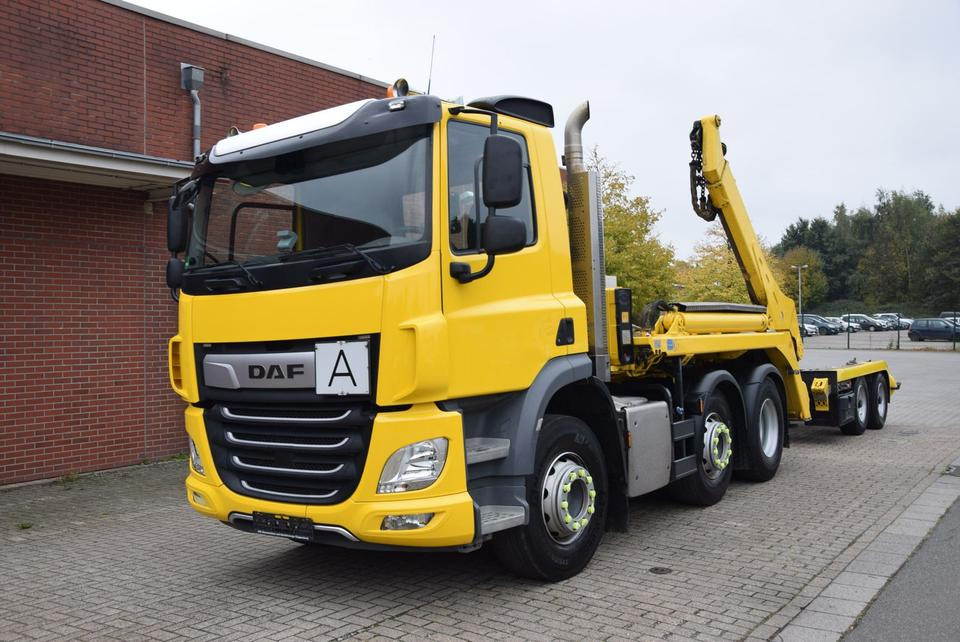 DAF CF 450 Meiller Absetzkip. Vorlauf. Lenk Funk - Liftdumper lastbil: bild 1 DAF CF 450 Meiller Absetzkip. Vorlauf. Lenk Funk - Liftdumper lastbil: bild 1