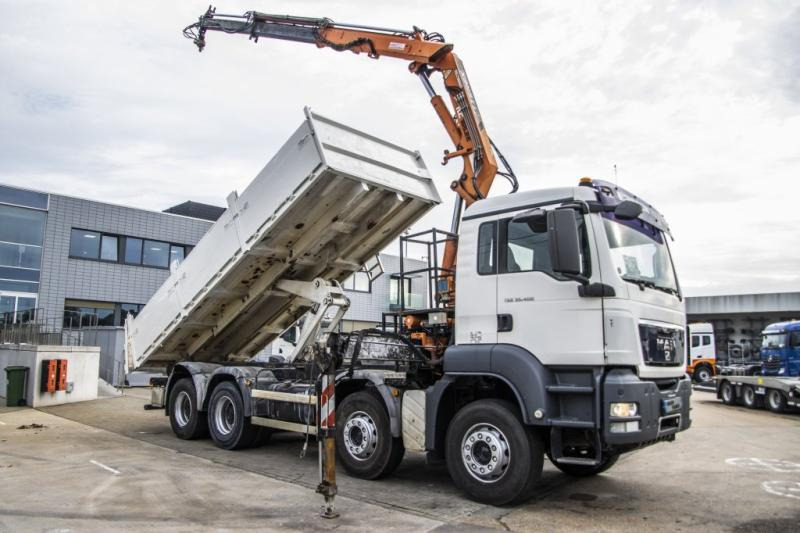 MAN TGS 35.400+TEREX 16T/2 - Tippbil lastbil, Kranbil: bild 2 MAN TGS 35.400+TEREX 16T/2 - Tippbil lastbil, Kranbil: bild 2
