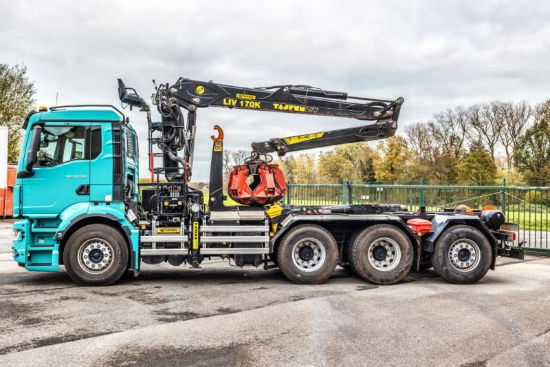 MAN TGS 35.520 BL-8x4-4 BL+TAJFUN L170 K - Lastväxlare lastbil, Kranbil: bild 4 MAN TGS 35.520 BL-8x4-4 BL+TAJFUN L170 K - Lastväxlare lastbil, Kranbil: bild 4