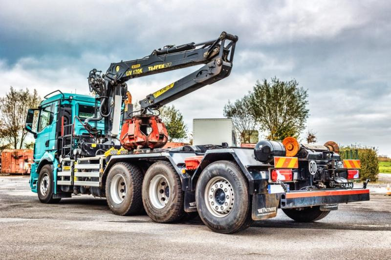 MAN TGS 35.520 BL-8x4-4 BL+TAJFUN L170 K - Lastväxlare lastbil, Kranbil: bild 5 MAN TGS 35.520 BL-8x4-4 BL+TAJFUN L170 K - Lastväxlare lastbil, Kranbil: bild 5