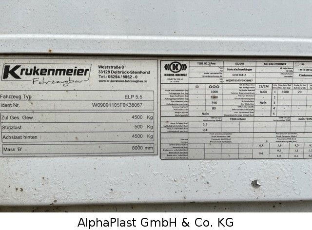 Krukenmeier Schiebeplane 1-Achs Hänger - Kapellsläp: bild 5 Krukenmeier Schiebeplane 1-Achs Hänger - Kapellsläp: bild 5