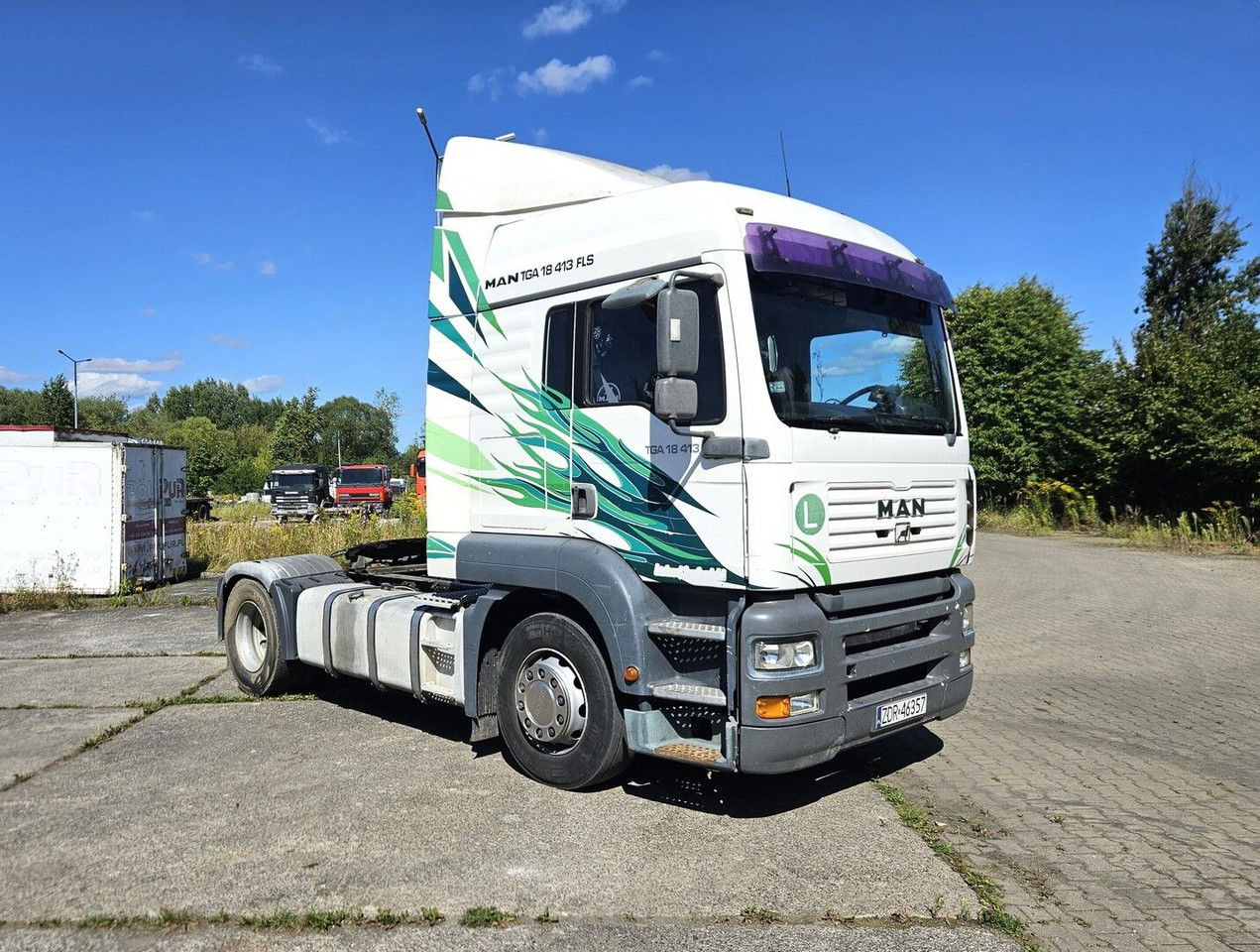 MAN 18.413 FLS - Manual pump and injectors, Intarder, Airco - Dragbil: bild 2 MAN 18.413 FLS - Manual pump and injectors, Intarder, Airco - Dragbil: bild 2