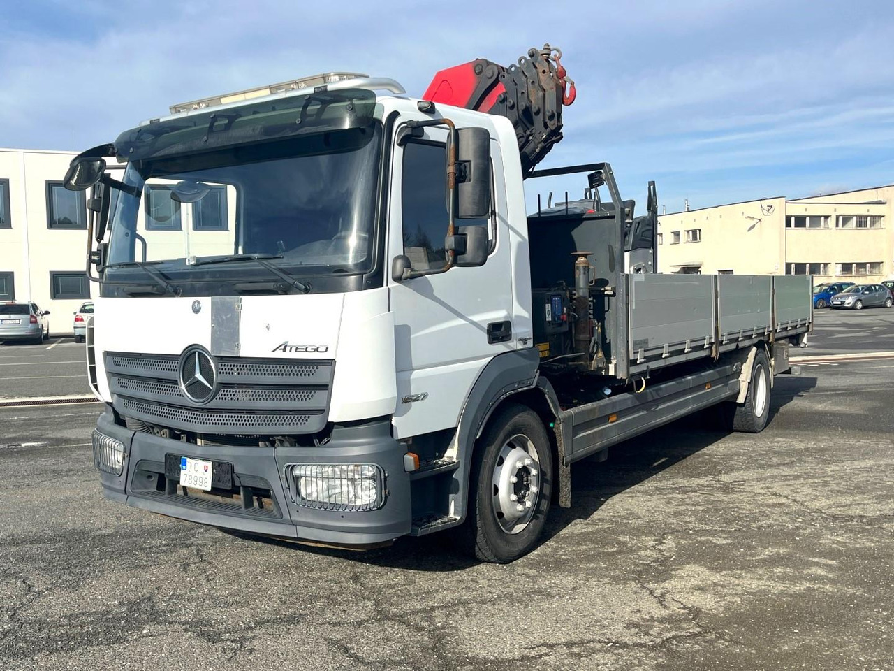Mercedes truck ATEGO, 1527, Crane HMF 1120 - K5 - Flakbil, Kranbil: bild 3 Mercedes truck ATEGO, 1527, Crane HMF 1120 - K5 - Flakbil, Kranbil: bild 3