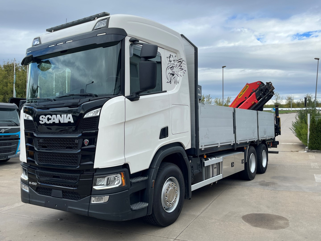 SCANIA R450, 2018, PALFINGER PK 22002 +RC - Flakbil, Kranbil: bild 4 SCANIA R450, 2018, PALFINGER PK 22002 +RC - Flakbil, Kranbil: bild 4