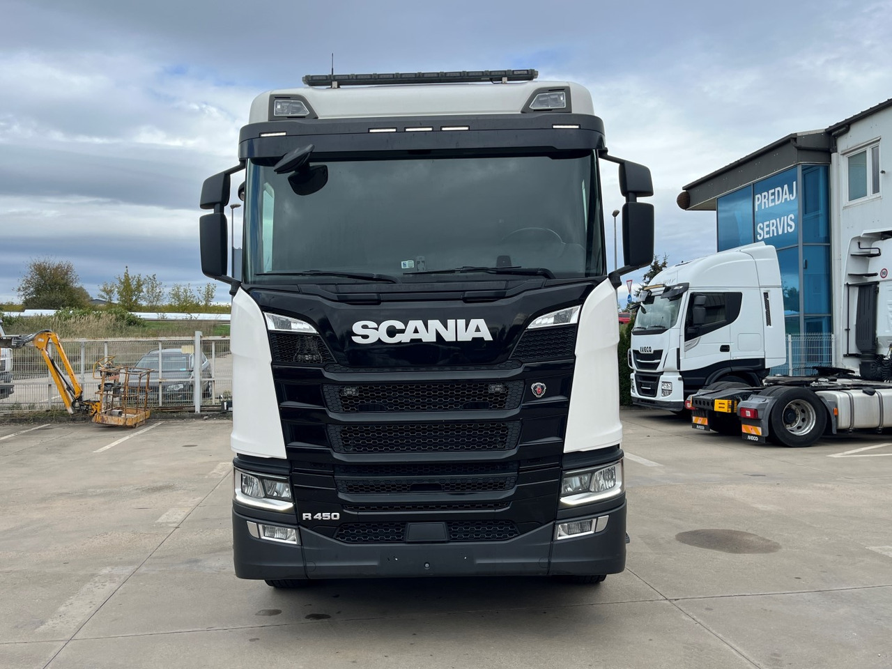 SCANIA R450, 2018, PALFINGER PK 22002 +RC - Flakbil, Kranbil: bild 2 SCANIA R450, 2018, PALFINGER PK 22002 +RC - Flakbil, Kranbil: bild 2