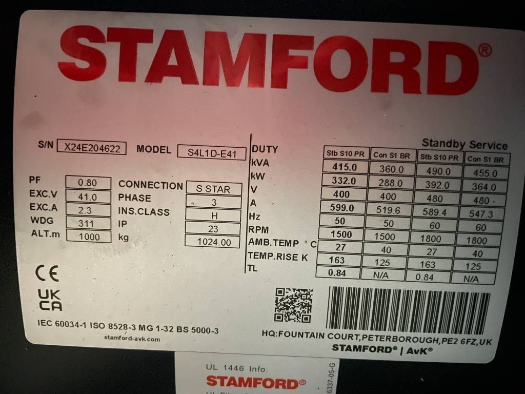 Leasa Volvo TAD1343GE-B - 415 kVA Generator - DPX-18879  Volvo TAD1343GE-B - 415 kVA Generator - DPX-18879: bild 19