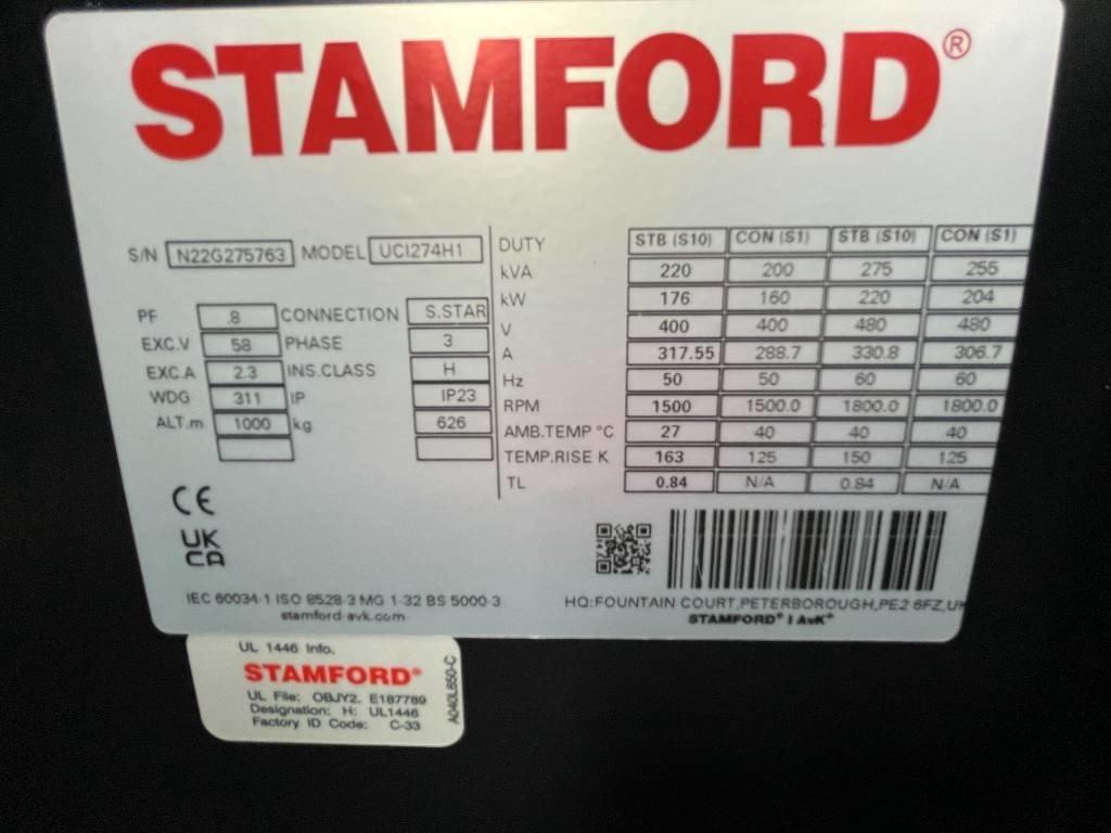 Ny Elgenerator Volvo TAD840GE - 220 kVA Generator - DPX-18875: bild 18 Ny Elgenerator Volvo TAD840GE - 220 kVA Generator - DPX-18875: bild 18