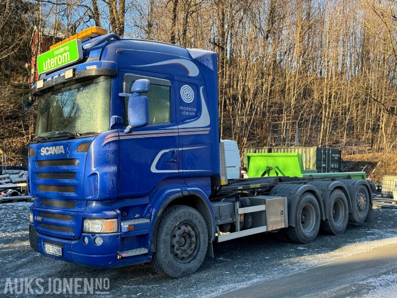 2009 Scania R480 krokbil / 4-akslet / Nylig EU-godkjent - Lastväxlare lastbil: bild 1 2009 Scania R480 krokbil / 4-akslet / Nylig EU-godkjent - Lastväxlare lastbil: bild 1