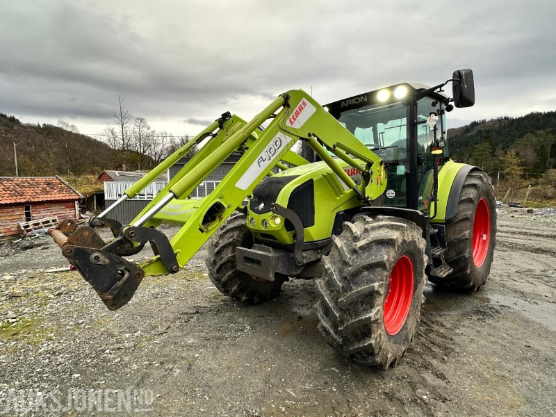 2011 Claas Arion 430 med FL100 frontlaster – 133 hk, nye dekk, kamera og hydraulisk redskapslås, 3755 timer - Traktor: bild 1 2011 Claas Arion 430 med FL100 frontlaster – 133 hk, nye dekk, kamera og hydraulisk redskapslås, 3755 timer - Traktor: bild 1