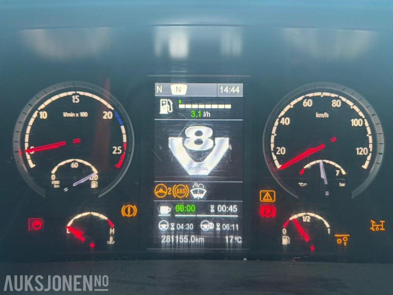 Lastväxlare lastbil 2015 Scania R580 8x4 tridem Krokbil / krokløft m/ JOAB 24t krok med knekk: bild 11 Lastväxlare lastbil 2015 Scania R580 8x4 tridem Krokbil / krokløft m/ JOAB 24t krok med knekk: bild 11