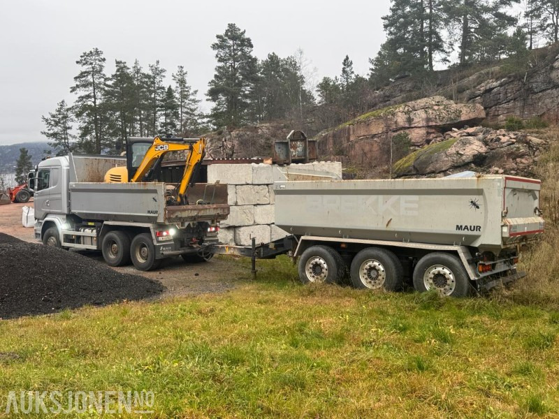 2017 Scania R730 tippbil med Maur trippelkjerre / EURO 6 / 6X4 - Tippbil lastbil: bild 2 2017 Scania R730 tippbil med Maur trippelkjerre / EURO 6 / 6X4 - Tippbil lastbil: bild 2