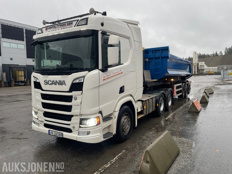 2018 Scania R580 6x4 m/2019 Maur tippsemi - Tippbil lastbil: bild 2 2018 Scania R580 6x4 m/2019 Maur tippsemi - Tippbil lastbil: bild 2