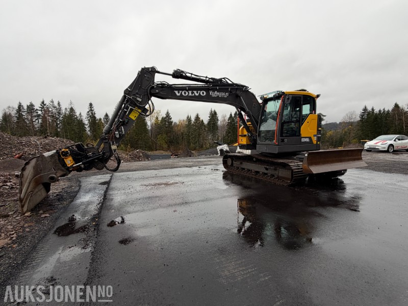 2023 Volvo ECR145EL beltegraver - HK feste - Engcon tiltrotator - Volvo pusseskuffe - Planeringsskjær - Sentralsmøring - Kun 837 timer - Grävmaskin: bild 1 2023 Volvo ECR145EL beltegraver - HK feste - Engcon tiltrotator - Volvo pusseskuffe - Planeringsskjær - Sentralsmøring - Kun 837 timer - Grävmaskin: bild 1