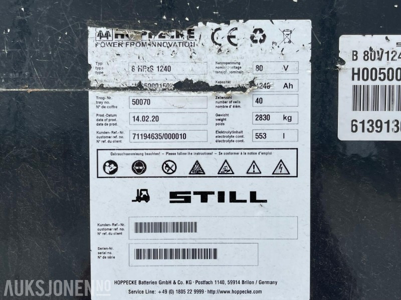 Materialhanteringsutrustning 2020 Still RX60-60 Elektrisk Truck, leveres med ny sertifisering: bild 19 Materialhanteringsutrustning 2020 Still RX60-60 Elektrisk Truck, leveres med ny sertifisering: bild 19